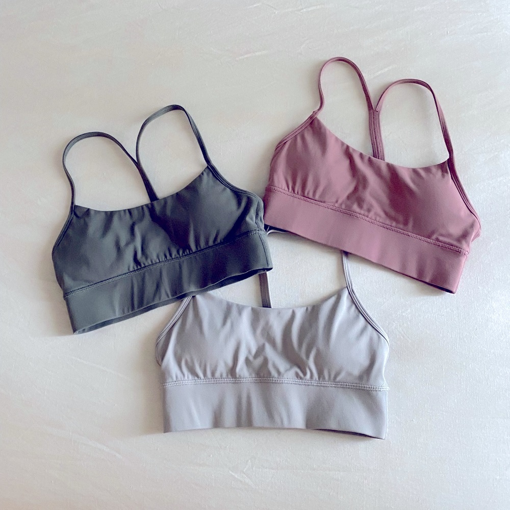 Amazon Sling Longline Strappy Padded Sports Bra Set of 3